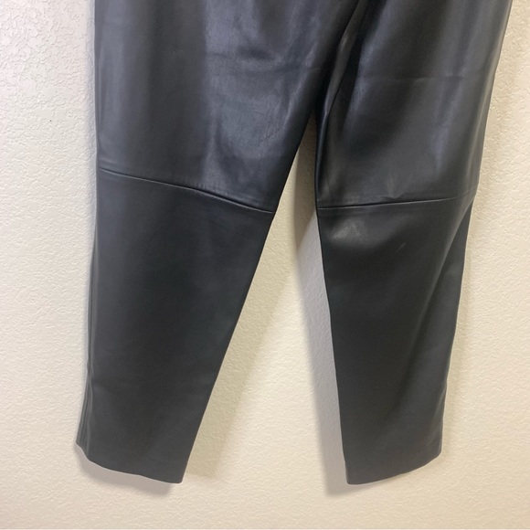 Blank NYC Faux Leather Black High Waisted Leather Trousers Size 27 - Picture 7 of 13